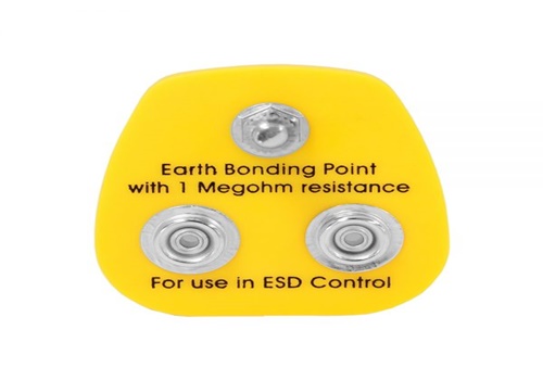 จุดเสียบกราวด์กันไฟฟ้าสถิต จุกเสียบกราวด์ สายกราวด์กันไฟฟ้าสถิต Yellow earth plugs eu and uk bsc